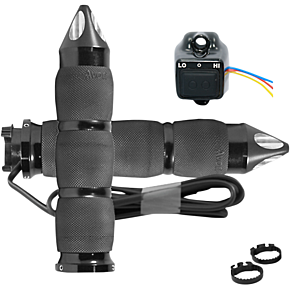 Grips - Heated - Air Cushion - Spike - Metric - Black MT-AIR-90-A-S-H