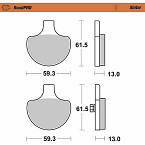 Brake Pads - Sintered Series 415001-PU