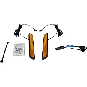 LED Fork Light - Amber - Black CD-FORK-SS6-AB