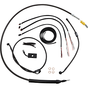 Cable Kit - Quick Connect - 18" - 20" Ape Hanger Handlebars - Midnight LA-8155KT2-19M