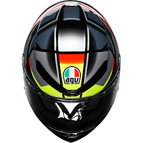 K6 S Helmet - Erazer - Black/Red/Yellow Fluo - Large 2118395002-026-L