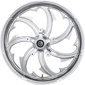 Coastal Moto Rear Wheel - Fury - Single Disc/ABS - Chrome - 18"x5.50" - FL FRY-185-CH-ABST