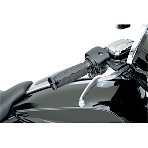 Drag Specialties Grips - Hotop - TBW - Black/Rubber 0630-0775
