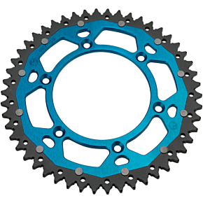 Moose Racing Dual Sprocket MSE - Blue - 49-Tooth