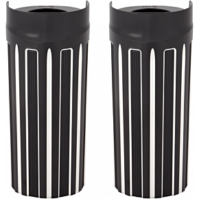 Fork Boot Covers - +2" - Black Anodized - 10-Gauge - FLHT 20-057