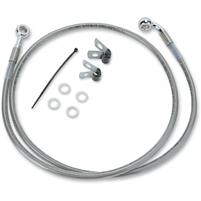 Brake Line - Front - +6" - Stainless Steel 1741-2656