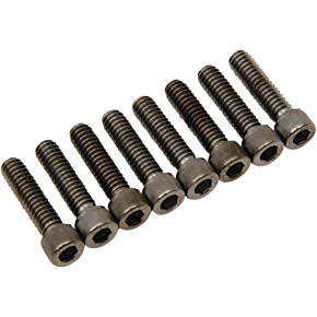 Lifter Knurled Bolt Kit - Black/Chrome - M8 2401-1019