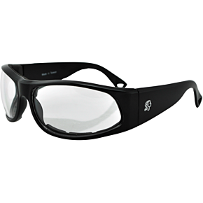California Sunglasses - Shiny Black - Clear EZCA001C