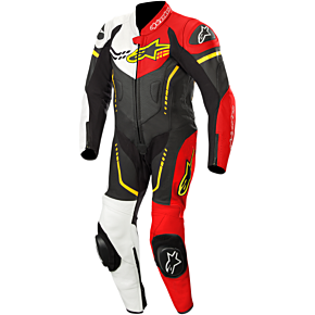 Alpinestars Youth GP Plus 1-Piece Leather Suit - Black/White/Red/Yellow - 140