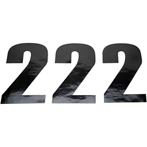Moose Racing Race Number 2 - Black - 4.5"