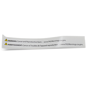 Parts Unlimited PROP65 LABEL LG 1 X 4.5