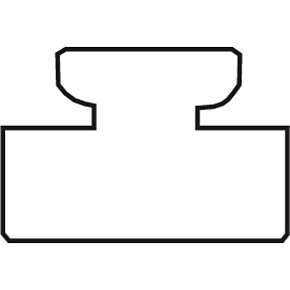 Black Replacement Slide - UHMW - Profile 07 - Length 45.00" - Polaris 07-4500-1-01-01