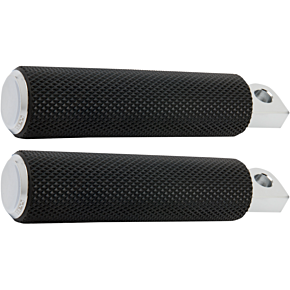 Foot Pegs - Knurled - Chrome 07-924