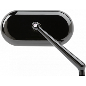 Mirror - Side View - Oval - Black - Right 13-172