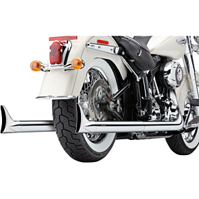 Cobra True Dual Exhaust - Fishtail - '12-'17 Softail 6989