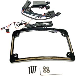 Custom Dynamics All in One License Plate Frame - Black TF05-BCM-B