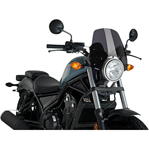 Puig Hi-Tech Parts New Generation Windscreen - Dark Smoke - Rebel 2312-0532