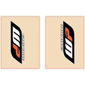 Upper Fork Decal - Showa - Red 01012