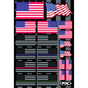 Decal Sheet - FX USA Flags 27-68000