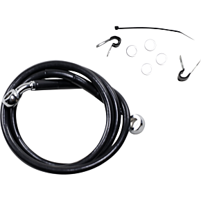 Brake Line - Front - Black - +2" - XL 1741-2533