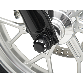  Axle Cap - Front - Dimpled - Black C0010-B
