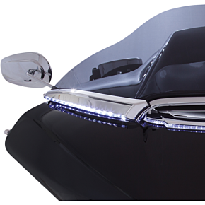 Ciro LED Windshield Trim - 15-20 FLTR - Chrome 11050