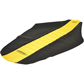Pleated Seat Cover - Yellow Top/Black Sides 96313YK