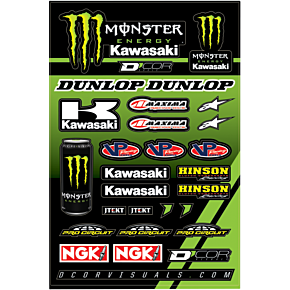 Decal Sheet - Monster Kawasaki 40-20-117