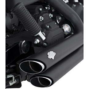 Shortshots Staggered Exhaust System - Matte Black 47317
