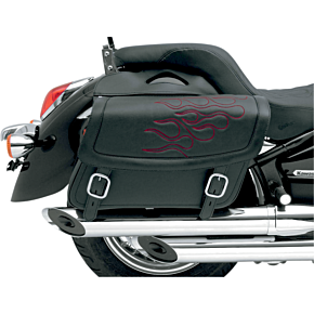 Flame Saddlebag - Dark Red - Jumbo