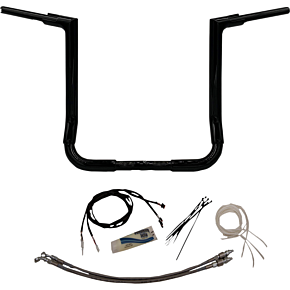 Fat Baggers Inc Handlebar Kit - Flat Top - 16" - Black 609216-B