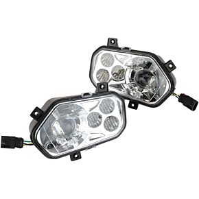 Moose Racing LED Headlight - RZR800/900 - Clear