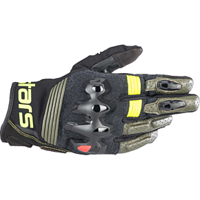 Halo Gloves - Forest Black/Fluo Yellow - Large 3504822-6085-L