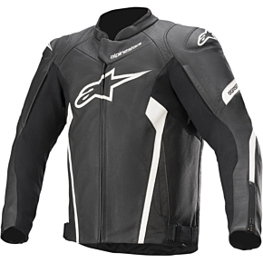 Faster v2 Leather Jacket - Black/White - US 48 / EU 58 3103521-12-58
