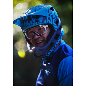 DH Invader Helmet - LTD Glitch - Matte Navy/Cyan - L-2XL 0211323227