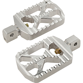 Bear Claw Footpegs - Silver - Indian 08-646-8