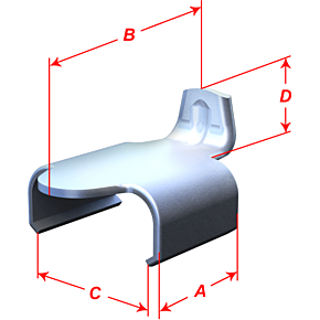 Guide Track Clips - 0.438" Clip Length - 10 Pack AFT120113