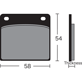 Semi-Metallic Brake Pads - VD-306 VD-306