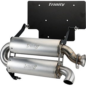 Quiet Slip-On Muffler - Stainless Steel - Dual - Xpedition TR-4191S