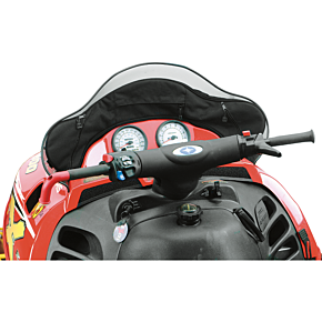 Parts Unlimited Polaris Snowmobile Windshield Bag - Black - 0710-0117