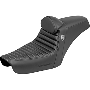 Step-Up Seat - Gripper - Black - with Backrest - FXD '96-'03 SC89604TB