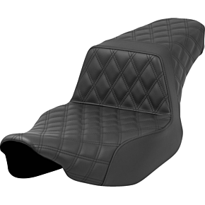 Step-Up Seat - Front/Rear Lattice Stitch - Black - FL '23-'24 823-07-175