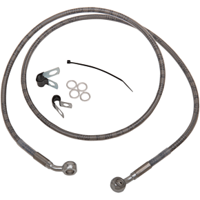 Brake Line - Front - +8" - Stainless Steel - XL 1741-2647