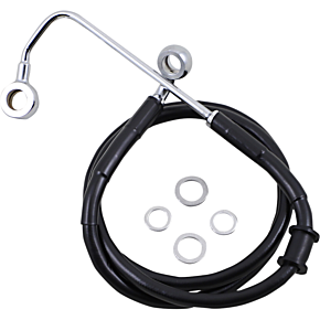 Brake Line - +10" - Black - '15-'17 Softail 1741-5787