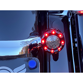 Custom Dynamics Bullet Turn Signal 1157 - Black - Smoke Lens PB-BR-RR-57-BS