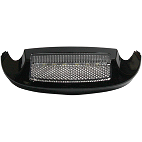 Custom Dynamics Led Front Fender Tip - White LED/Clear Lens -Black GEN-FT-WC-BLK