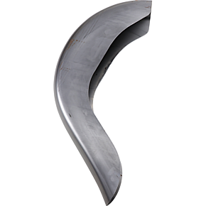 Klock Werks Benchmark 4" Stretched Rear Fender - Smooth - Steel - For Custom Application KW05-02-0401E