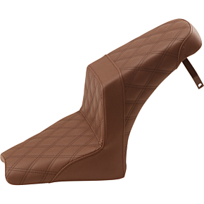 Step Up Seat - Lattice Stitched - Brown
