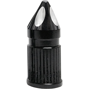 Valve Stem Cap - Spike - Black - Anodized SVC-308-ANO-SPK