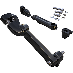 Ciro Adjustable Passenger Peg Mount - Black 60220